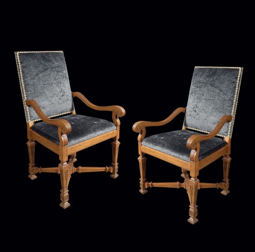 Paire de fauteuils d'époque Louis XIV - Galerie Wanecq