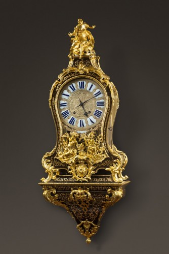 Cartel et son socle d'époque Régence - Horlogerie Style Régence