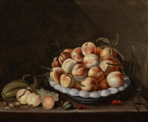Still Life with fruits - Around Jacob Van Es (1599-1666) - Paintings & Drawings Style 
