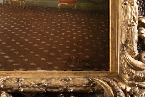 19th century - Santi Corsi - The interior of the Jupiter room at Pitti Palace