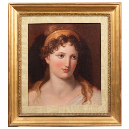 Study of a woman&#039;s head - Italian school 19th century