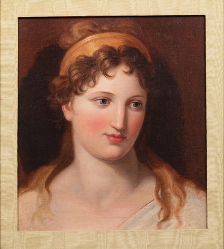 Study of a woman&#039;s head - Italian school 19th century - 