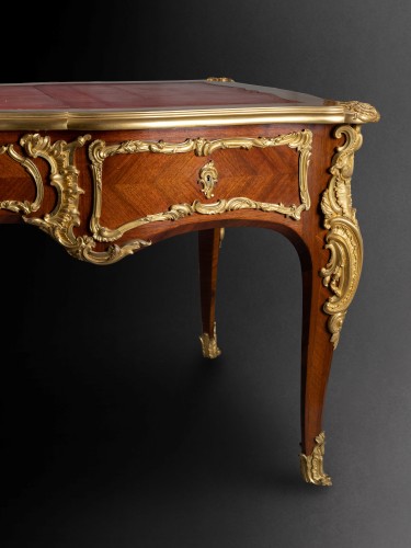 XIXe siècle - Bureau plat par Paul Sormani vers 1870