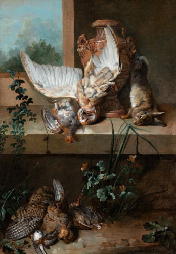 Nature Morte de petit Gibier Attributed to Jean Baptiste Oudry and workshop - Paintings & Drawings Style Louis XV