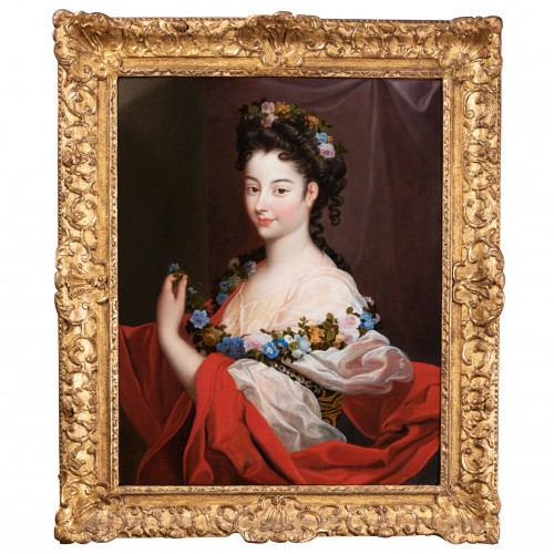 Portrait Of Elegant Regence Period Entourage By Nicolas De Largilliere 