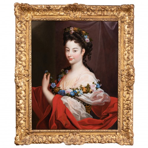 Portrait d’dlégante d’époque Régence