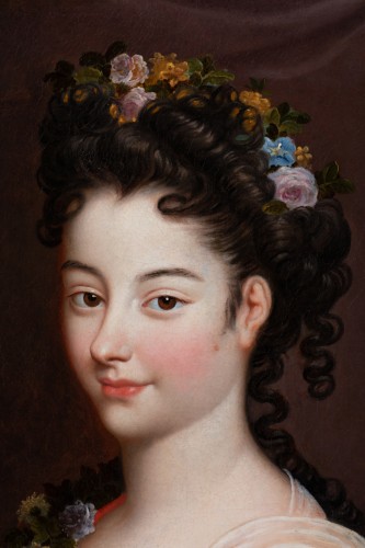 Portrait d’dlégante d’époque Régence - Galerie William Diximus