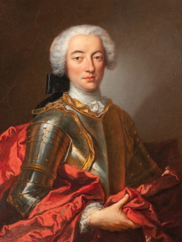 Tableaux et dessins Tableaux XVIIIe siècle - Jacques Courtin (1672-1752) – Portrait d’un officier.