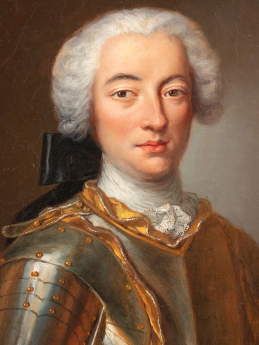 XVIIIe siècle - Jacques Courtin (1672-1752) – Portrait d’un officier.