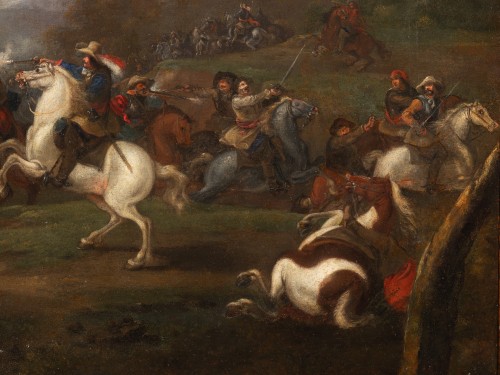 Scène de bataille - Ecole flamande du XVIIe siècle - Galerie William Diximus
