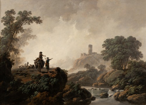 Tableaux et dessins Tableaux XVIIIe siècle - Jean-Baptiste Pillement (1728-1808) - Paire de paysages