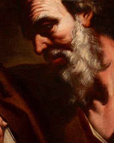 Portrait de philosophe tenant un livre, cercle de mattia Preti (1613-1699) - Tableaux et dessins Style 