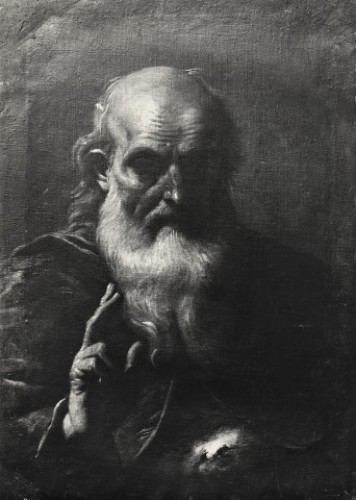 Portrait de philosophe tenant un livre, cercle de mattia Preti (1613-1699) - 