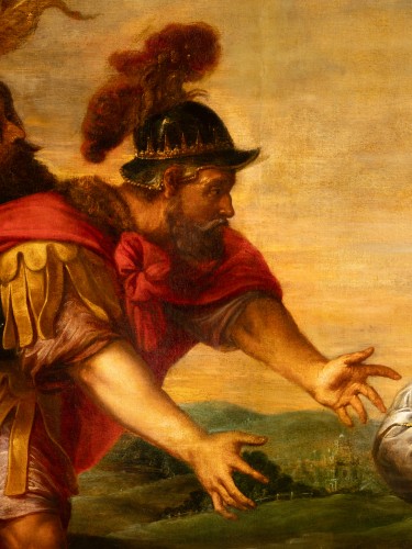 David et Abigaïl, Jan van den Hoecke (1611-1651), attribué - 