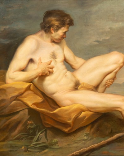 Naked man lying, Joseph Marie Vien ( 1716-1809) - Paintings & Drawings Style 