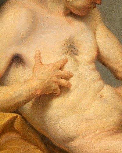 Paintings & Drawings  - Naked man lying, Joseph Marie Vien ( 1716-1809)