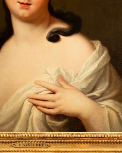Portrait de jeune femme en buste, jean Baptiste Santerre - 