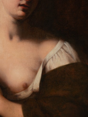 La charité romaine, cercle de Willem Drost (1633- 1659) - Tableaux et dessins Style 