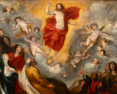 La résurrection, Simon de VOS ( 1603-1676 ) - Paintings & Drawings Style 