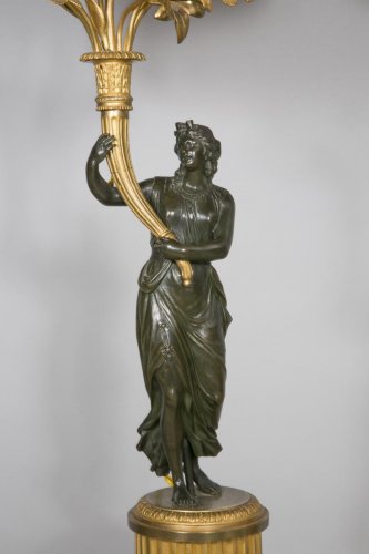 Paire de lampes aux femmes antiques - Galerie William Diximus