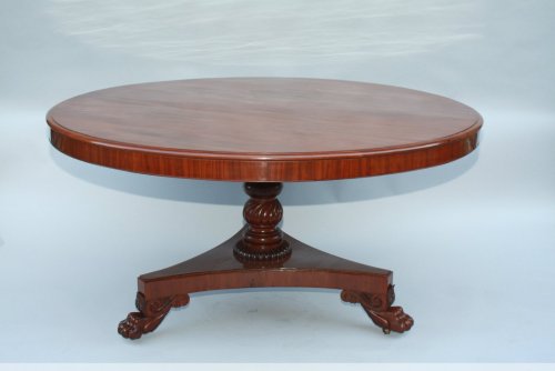 Large Regency pedestal tilt table  - Furniture Style 