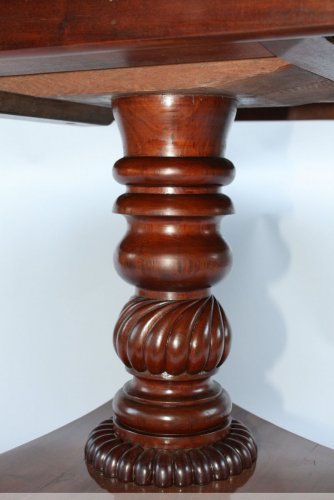 19th century - Large Regency pedestal tilt table 