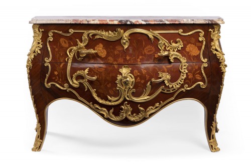 Commode aux bronzes de salamandres - Mobilier Style 