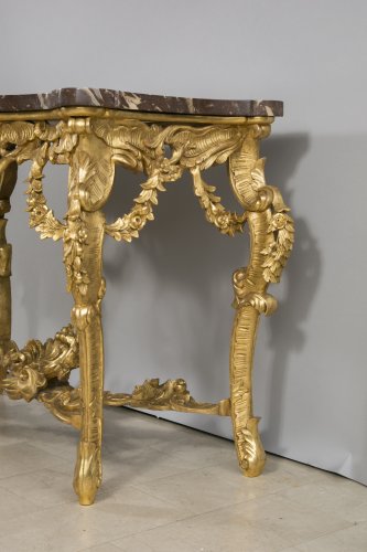  - Large pair of Italian consoles, late 19th century