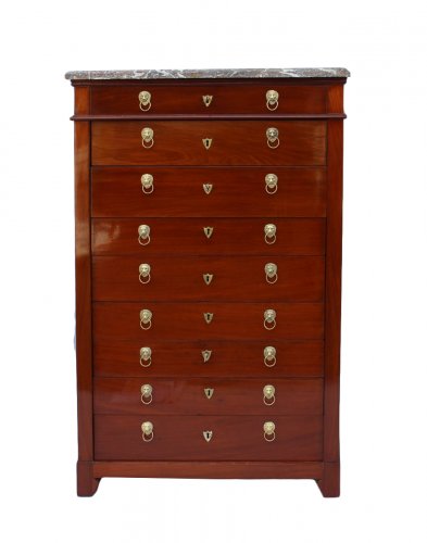 Mahogany chiffonnier by Canabas, dating back to the Louis XVI 