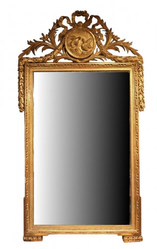 Grand miroir d'époque Louis XVI