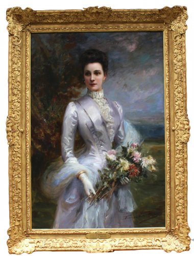 Fréderic Vallet Bisson (1862-1949) - Portrait of Louise de Bonneval