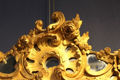 French Regence - Giltwood Mirror of Regence period