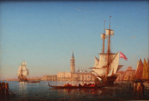 Le grand canal Venise - Felix ZIEM (1821-1911) - Tableaux et dessins Style 