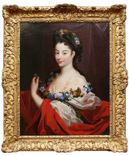 Portrait of Elegant Regence Period Attributed to H. RIGAUD (1659-1743)