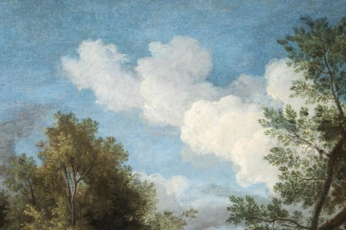 Louis XIV - Landscape in the antique of the late 17th,early 18th attributed Van Bloemen