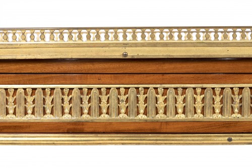 Louis XVI - Console desserte d’époque Louis XVI estampillé par Adam Weisweiler