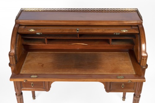 Furniture  - Cylinder desk from the Louis XVI period