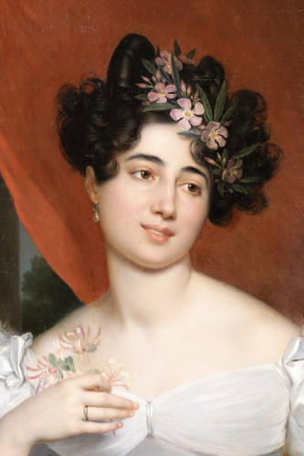 19th century - Presumed portrait of Gabrielle Adèle Alexandrine Amys du Ponceau - Berthon