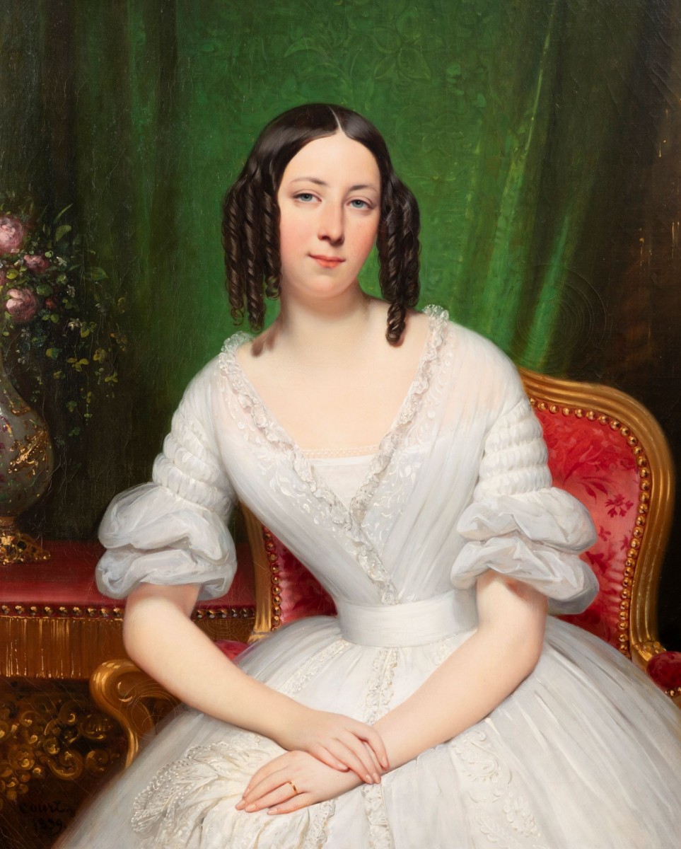 Portrait of a woman signed by J.D Court 1839 - Ref.73722