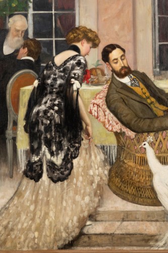 Le Paon Blanc - Henry Caro Delvaille (1876 - 1928) - Tableaux et dessins Style 