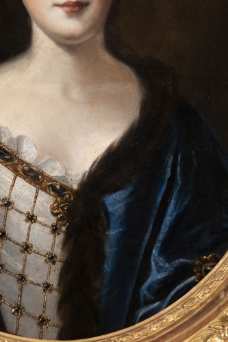 Antiquités - Portrait of Madame de Montalais attributed to Pierre Mignard (1612-1695)