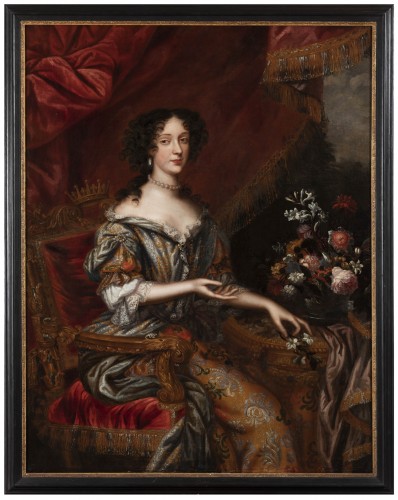 Portrait 17th century, princess Marie Beatrice Eléonore Isabel d'Este