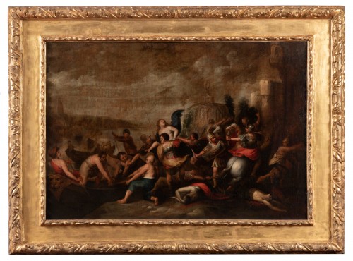 The kidnapping of Hélène, Attributed to Frans Francken II