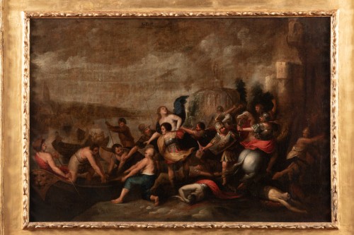 Louis XIV - The kidnapping of Hélène, Attributed to Frans Francken II