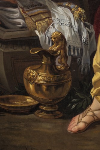 Laban cherchant ses idoles - XVIIe siècle, suiveur de Pierre de Cortone. - Galerie William Diximus