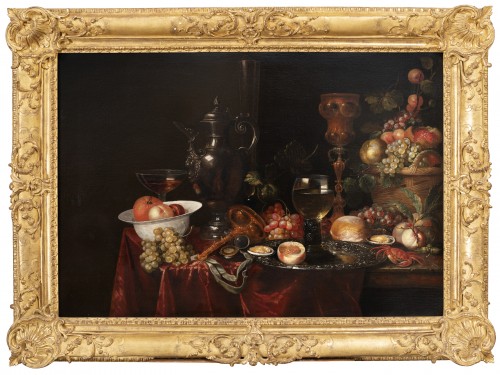 Nature morte du XVIIe attribuée à Alexandre Coosemans (1627-1689)