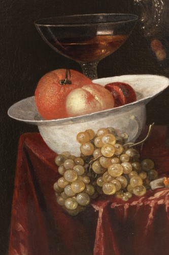 Nature morte du XVIIe attribuée à Alexandre Coosemans (1627-1689) - Galerie William Diximus