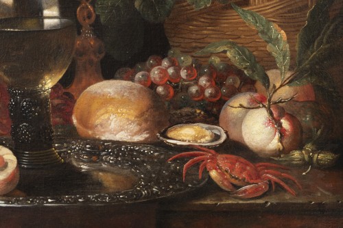 Antiquités - Nature morte du XVIIe attribuée à Alexandre Coosemans (1627-1689)