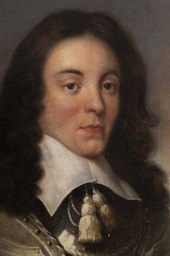 Antiquités - Portrait of Captain J.P of Sykehouse assigned Adriaen Hanneman (1603-1671)