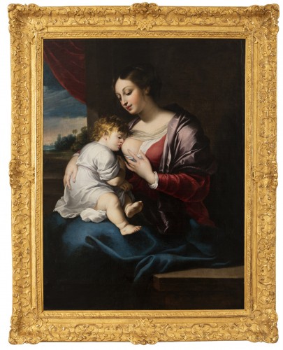 Portrait of the virgin with the child, around 1675.